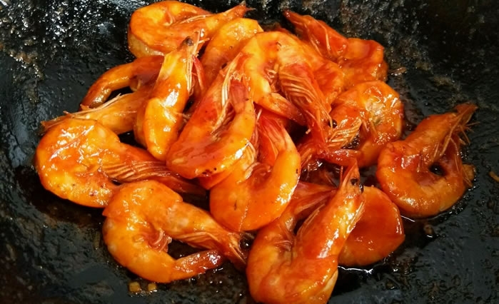 干火靠大虾配方及烹饪工艺制作流程