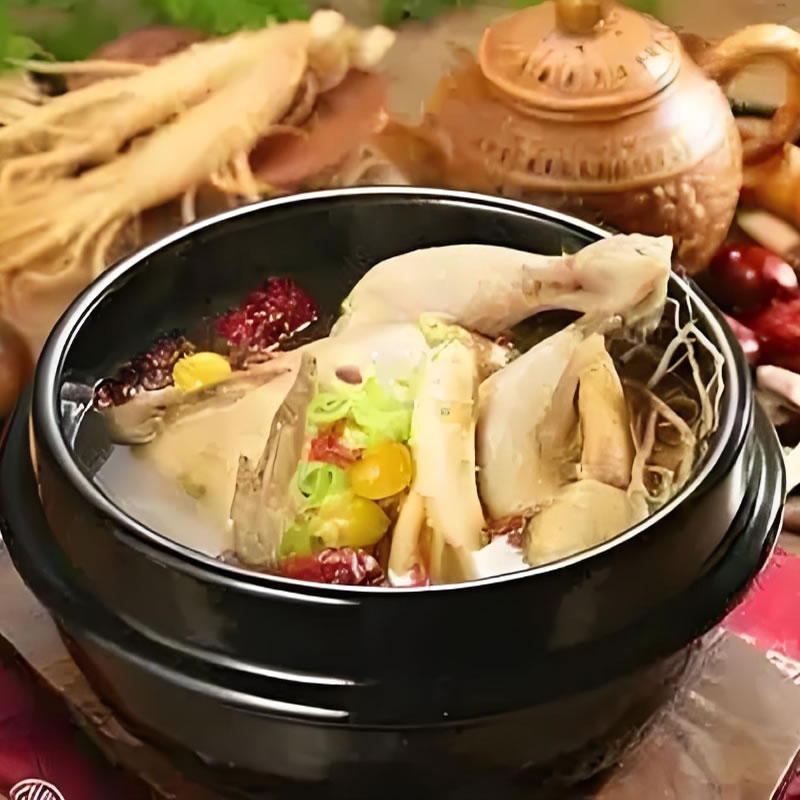 人参鸡配方及烹饪工艺制作流程